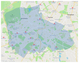 Map of Merton